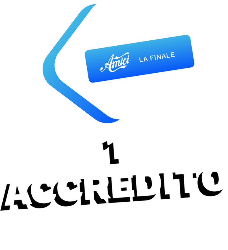 1 accredito con accompagnatore nell'estrazione