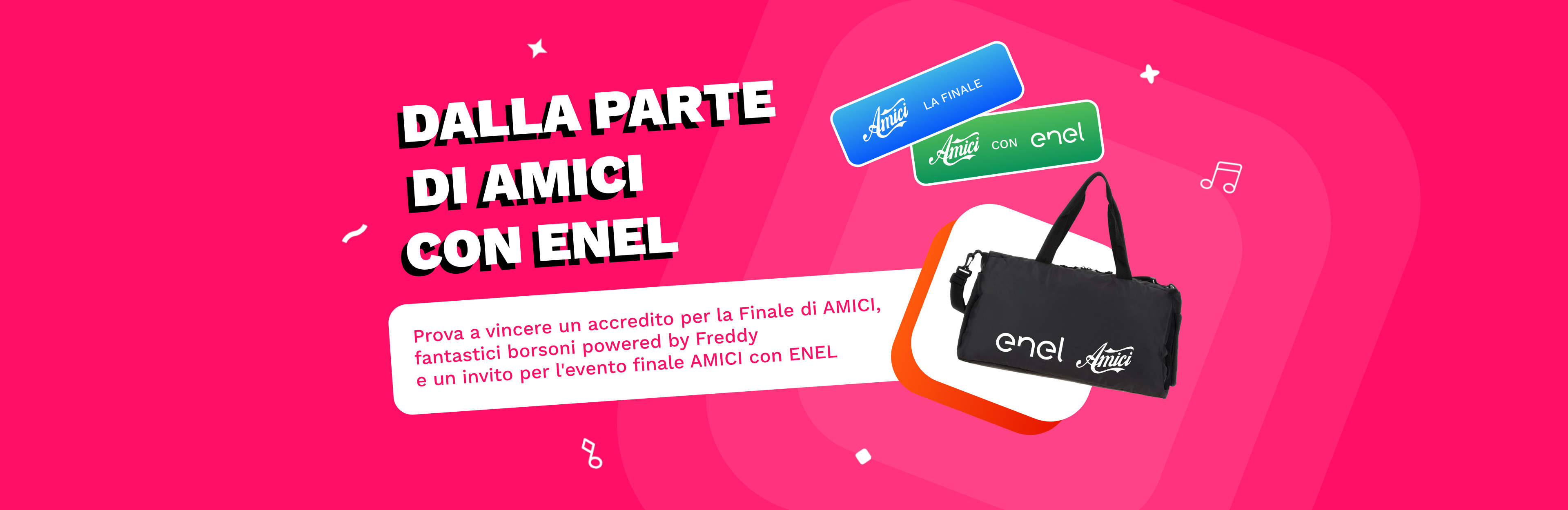Dalla parte di Amici con Enel